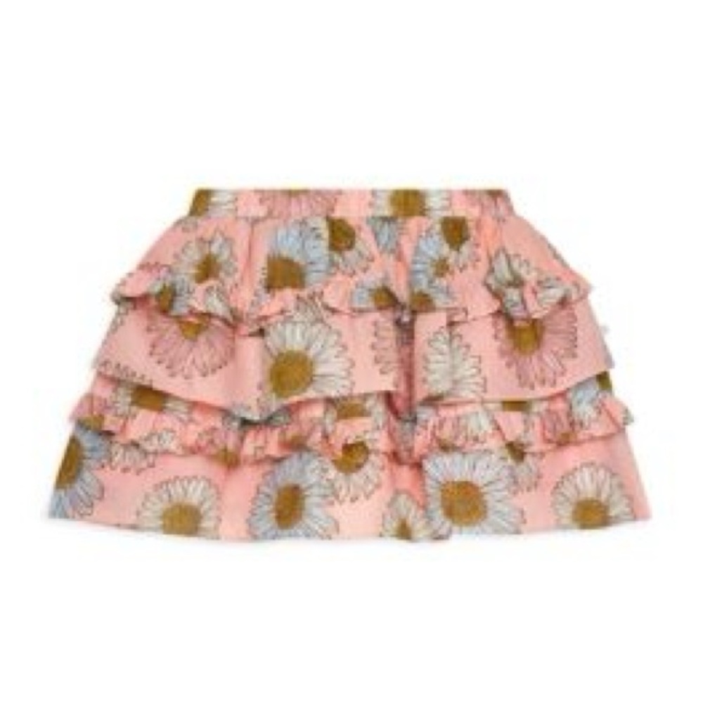 Posh Peanut ruffle mini skirt floral 4t EUC - Picture 2 of 3